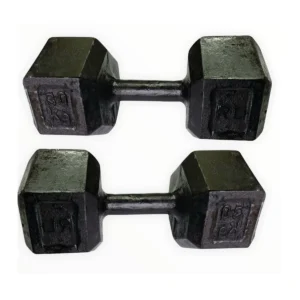 Mancuerna hexagonal en hierro 30kg